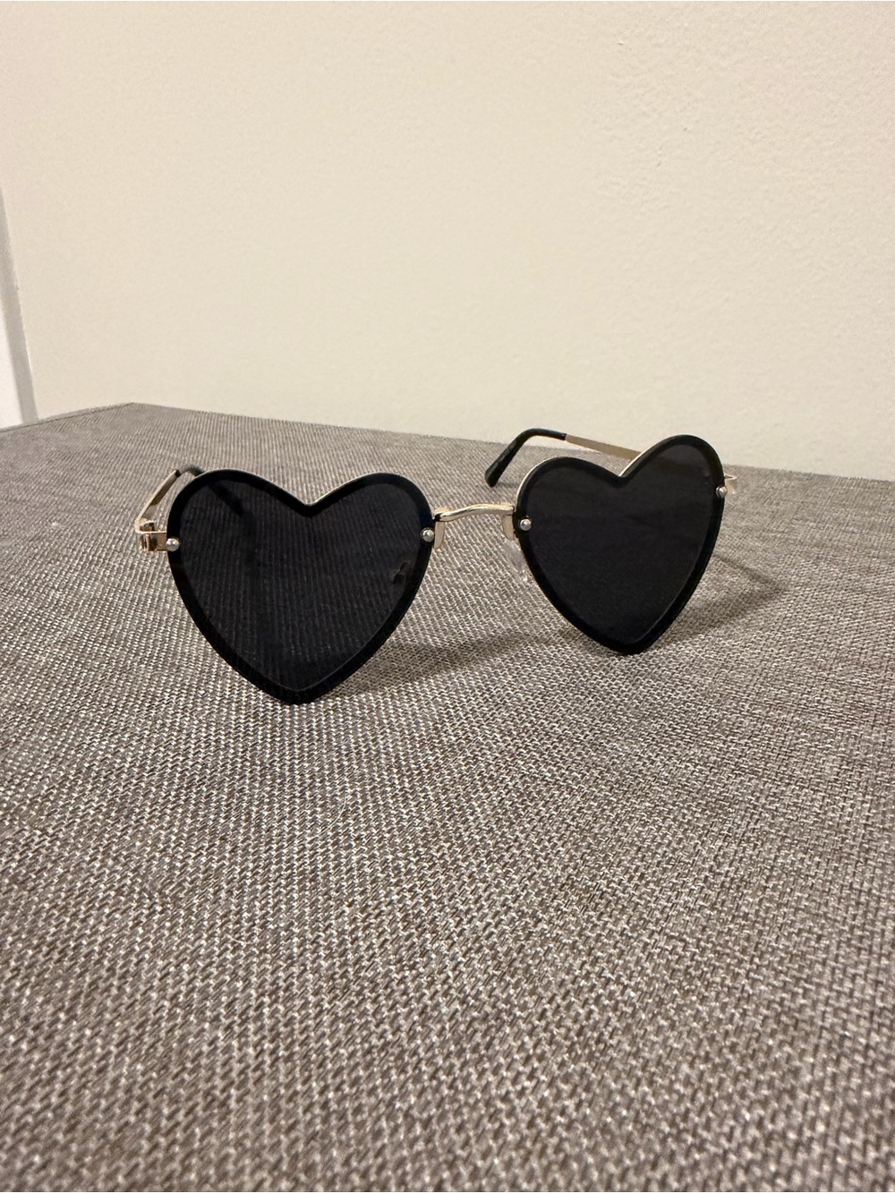 Black Heart-Shaped Sunglasses - Women Accessories